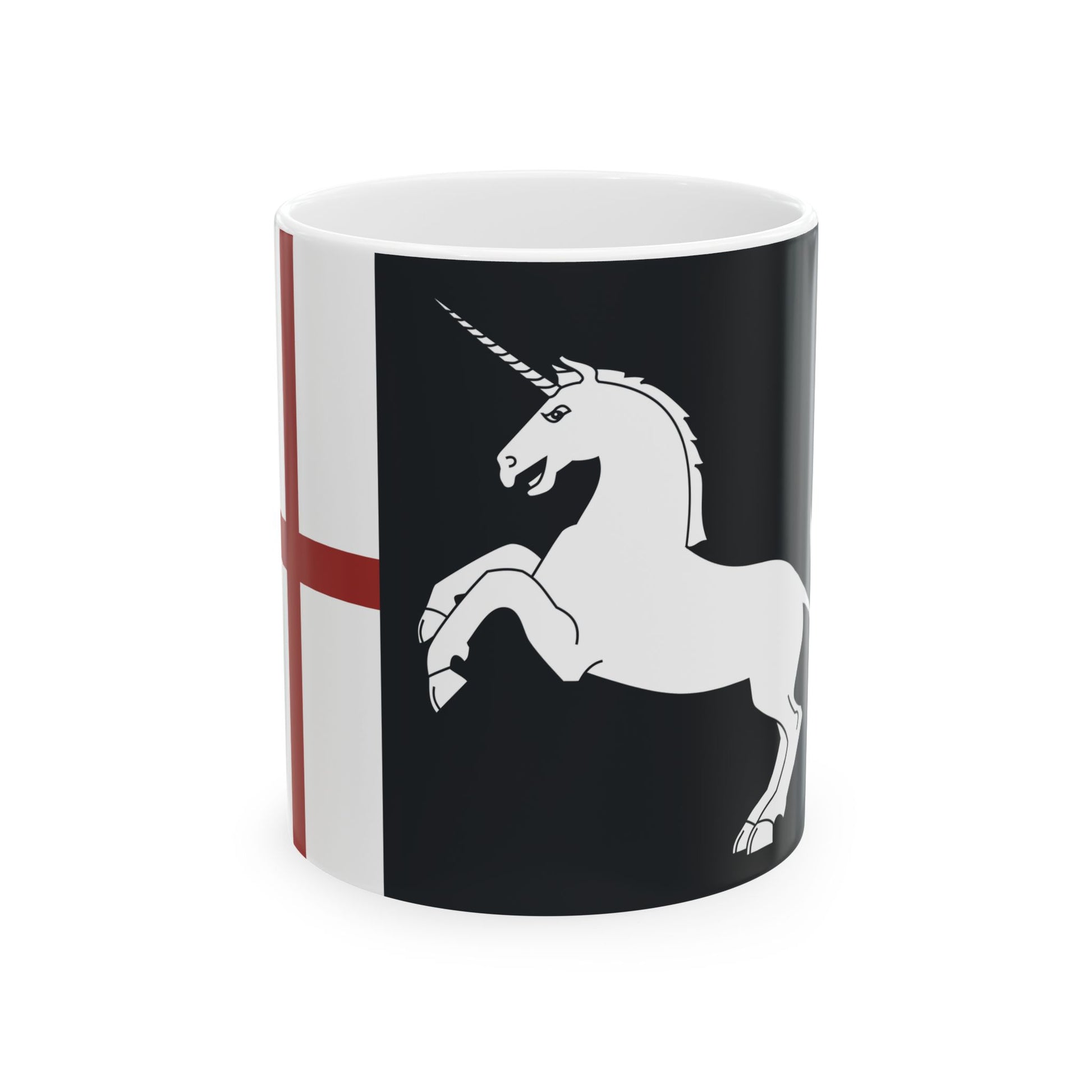 KingDavidtheBuilderFlag (Georgia) White Coffee Mug-11oz-Go Mug Yourself