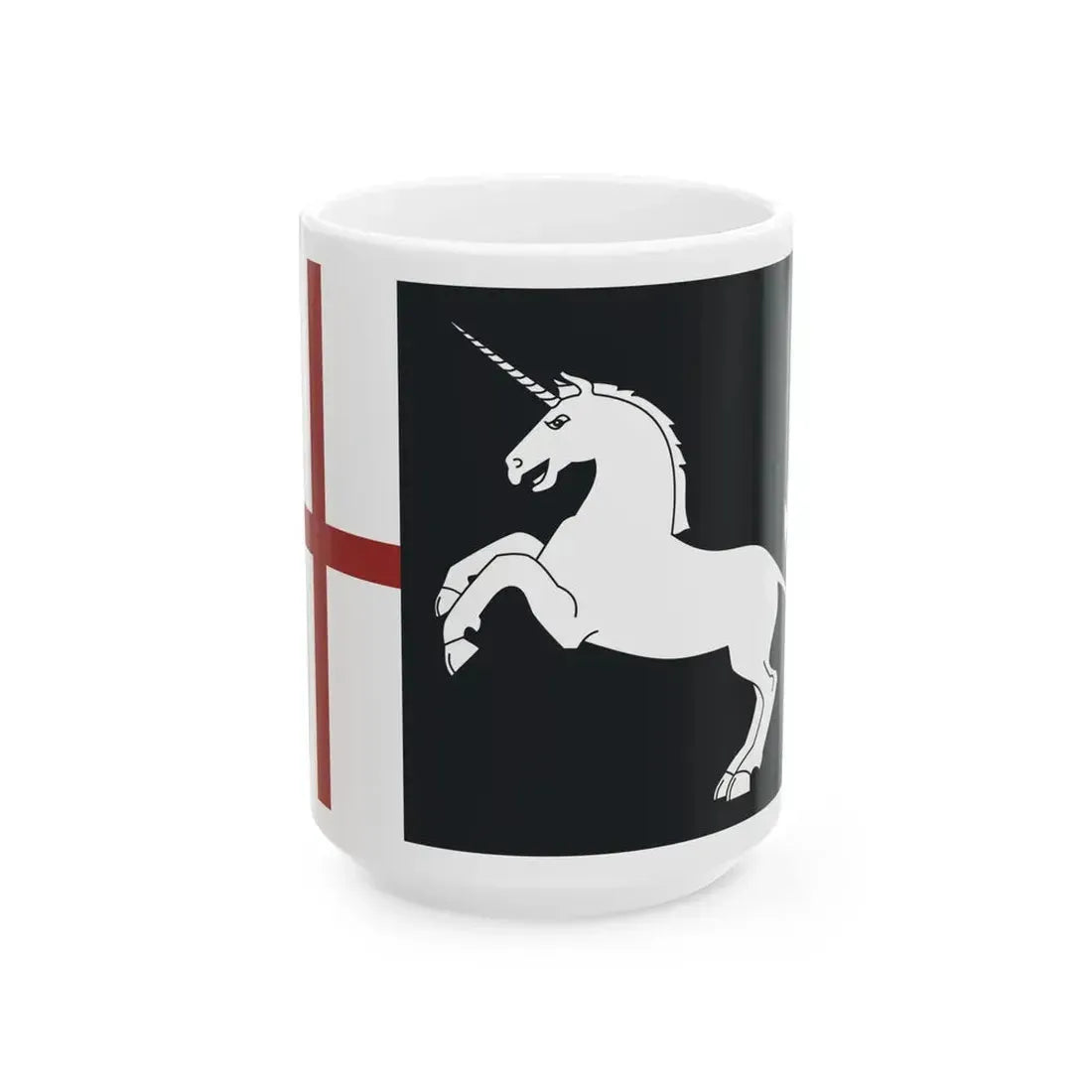 KingDavidtheBuilderFlag (Georgia) White Coffee Mug 15oz - Go Mug Yourself