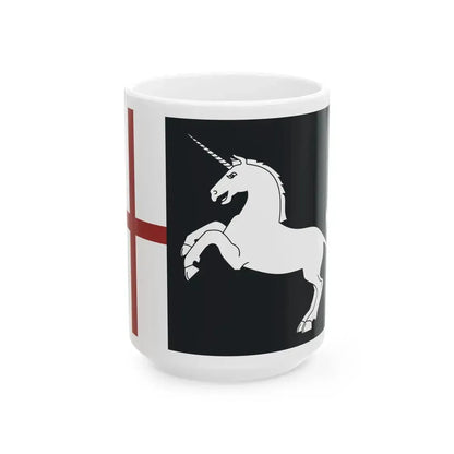 KingDavidtheBuilderFlag (Georgia) White Coffee Mug 15oz - Go Mug Yourself