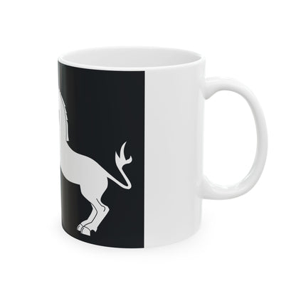 KingDavidtheBuilderFlag (Georgia) White Coffee Mug-Go Mug Yourself
