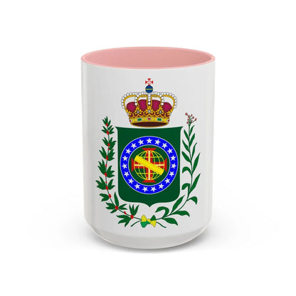 Kingdom of Brazil (18 september - 1 december 1822) - Accent Coffee Mug 15oz Pink - Go Mug Yourself