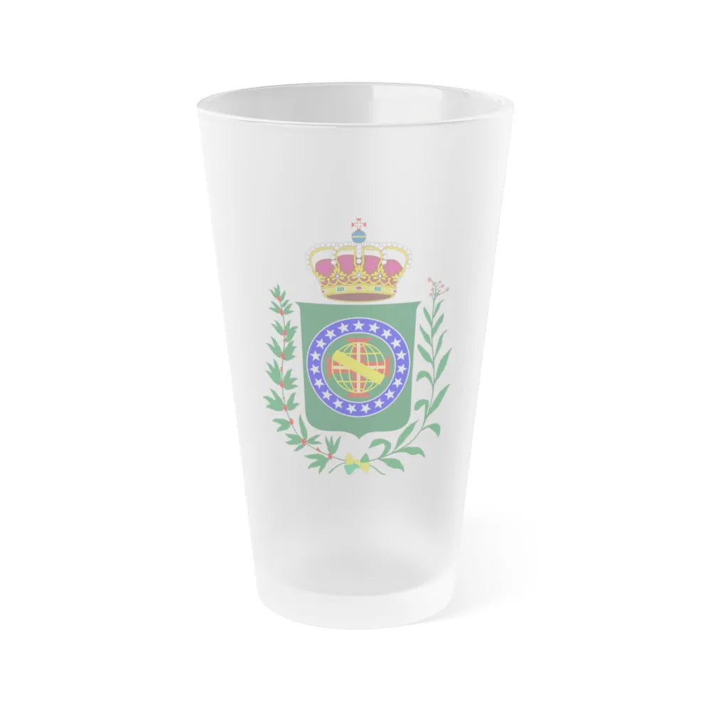 Kingdom of Brazil (18 september - 1 december 1822) - Frosted Pint Glass 16oz-16oz-Frosted-Go Mug Yourself