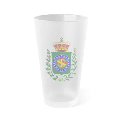 Kingdom of Brazil (18 september - 1 december 1822) - Frosted Pint Glass 16oz-16oz-Frosted-Go Mug Yourself