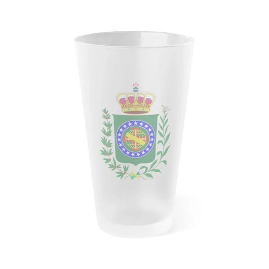 Kingdom of Brazil (18 september - 1 december 1822) - Frosted Pint Glass 16oz 16oz Frosted - Go Mug Yourself