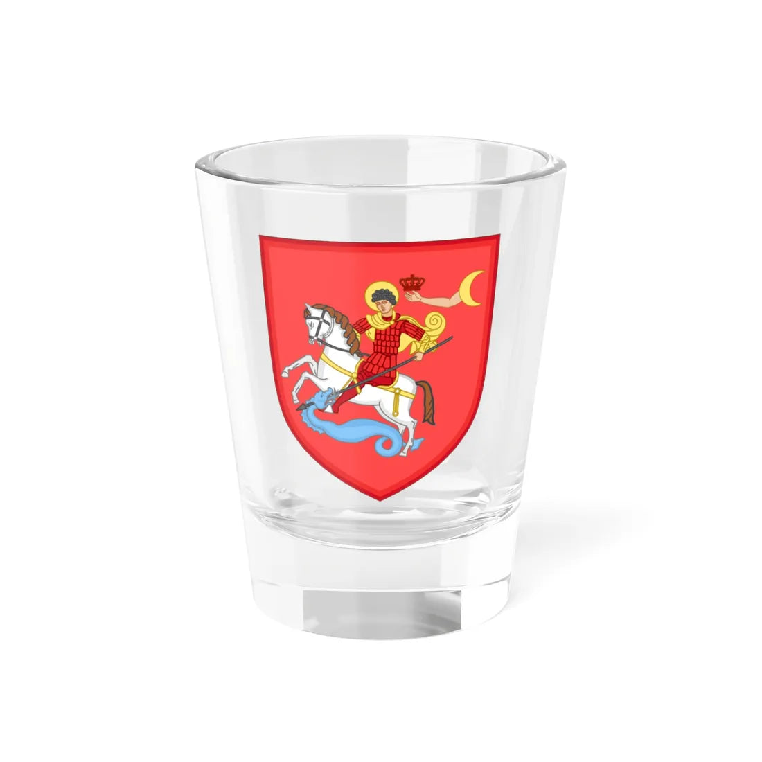 Kingdom of Georgia coat of arms (Georgia) (Coat of Arms) Shot Glass 1.5oz 1.5oz - Go Mug Yourself