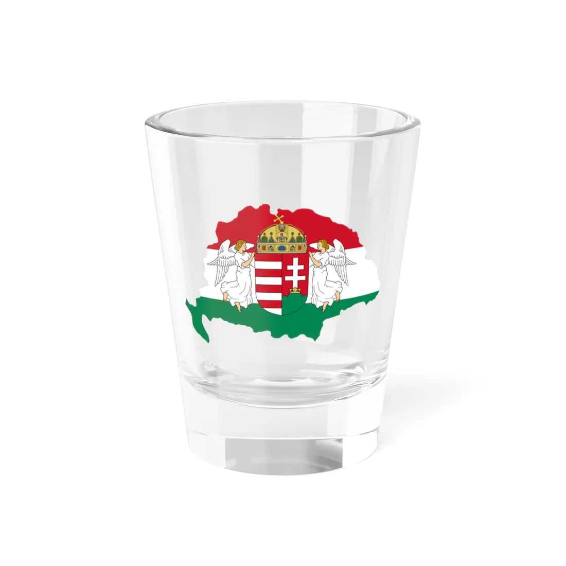 Kingdom of Hungary flag map (Hungary) Shot Glass 1.5oz 1.5oz - Go Mug Yourself