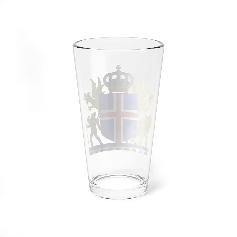 Kingdom of Iceland Coat of Arms - Pint Glass 16oz-Go Mug Yourself