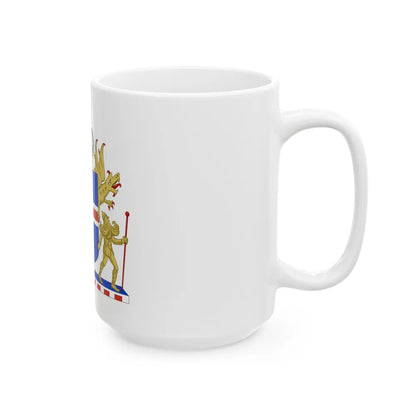 Kingdom of Iceland Coat of Arms - White Coffee Mug-Go Mug Yourself