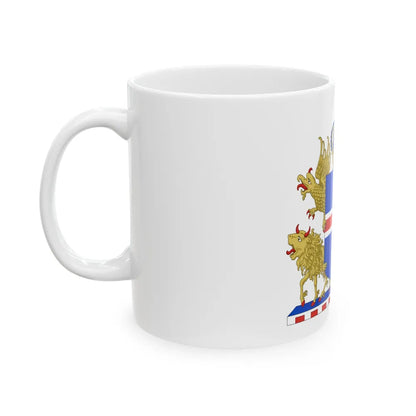 Kingdom of Iceland Coat of Arms - White Coffee Mug-Go Mug Yourself