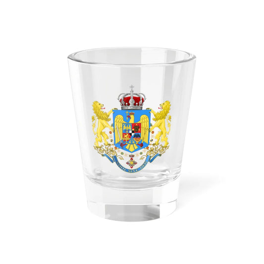 Kingdom of Romania - Medium CoA (Oman) (Coat of Arms) Shot Glass 1.5oz 1.5oz - Go Mug Yourself