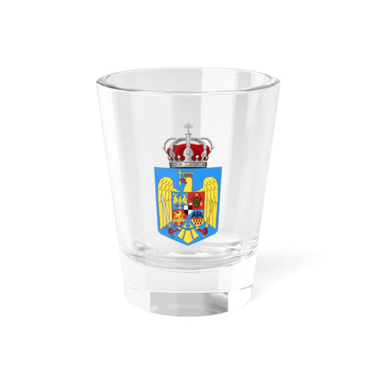 Kingdom of Romania - Small CoA (Oman) (Coat of Arms) Shot Glass 1.5oz 1.5oz - Go Mug Yourself