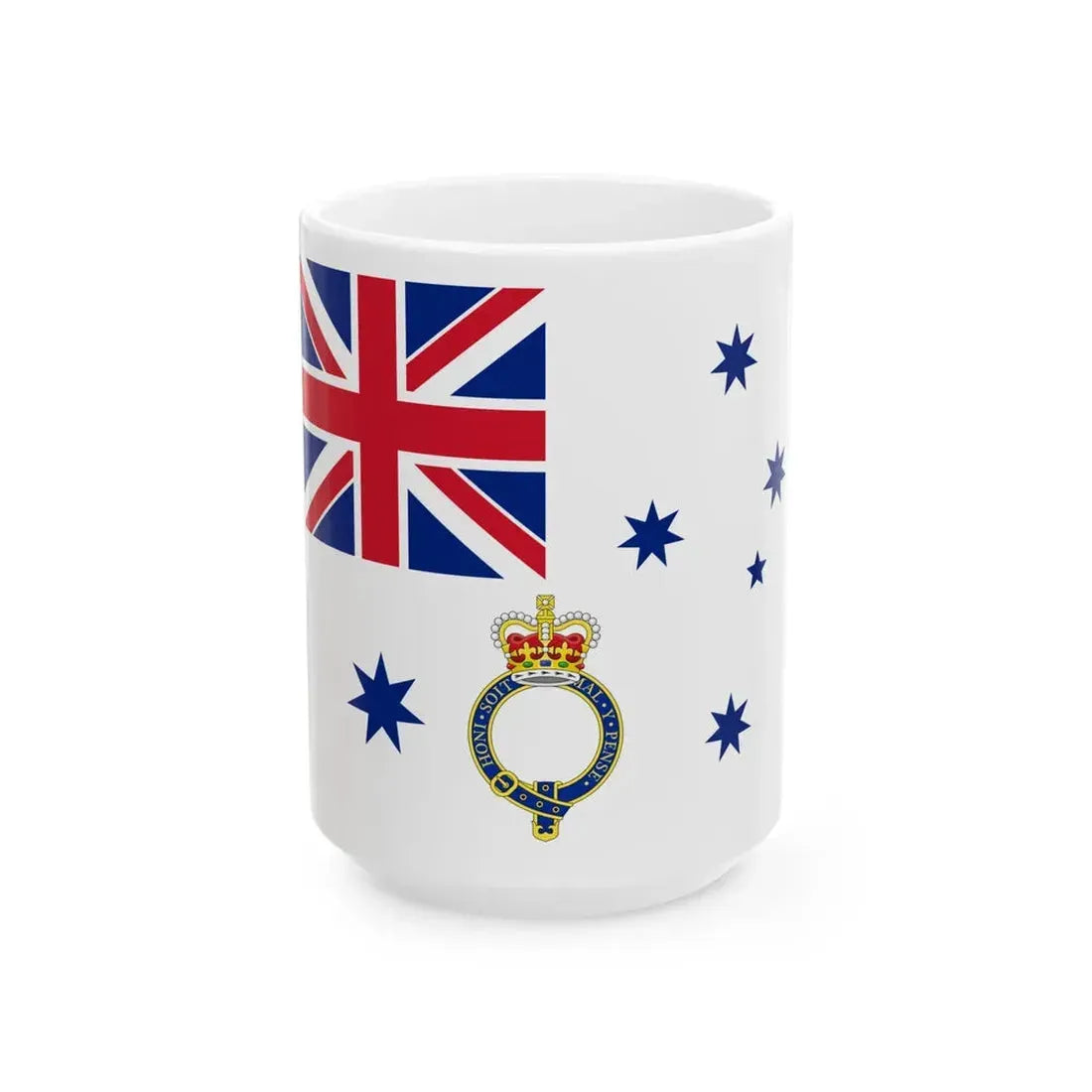 Kings Colour for the Royal Australian Navy (Australia) White Coffee Mug 15oz - Go Mug Yourself