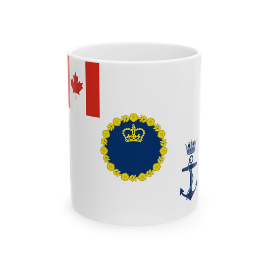 Kings Colour for the Royal Canadian Navy (Canada) White Coffee Mug-11oz-Go Mug Yourself