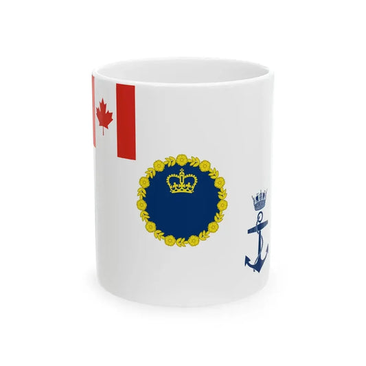 Kings Colour for the Royal Canadian Navy (Canada) White Coffee Mug 11oz - Go Mug Yourself