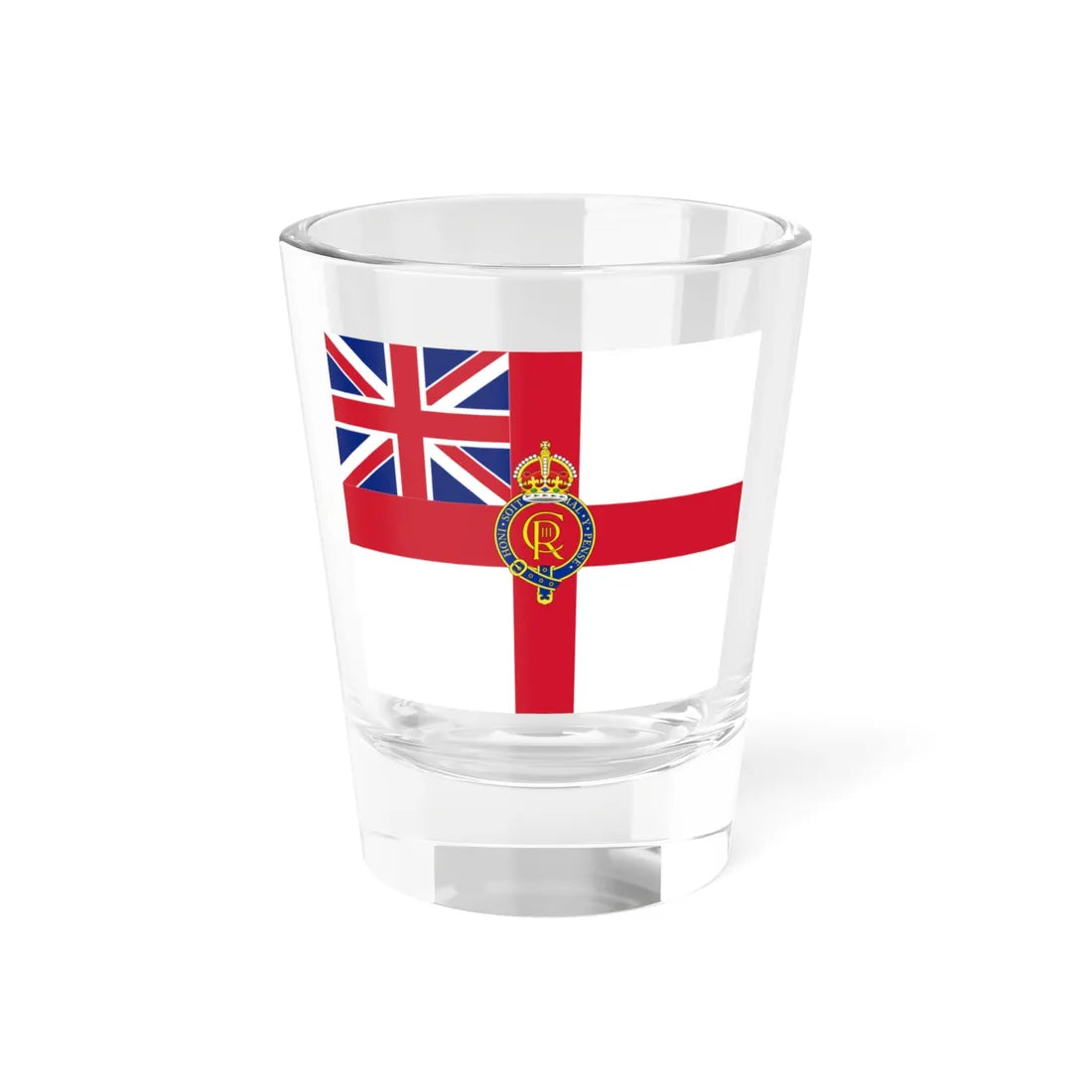 Kings Colour for the Royal Navy (United Kingdom) Shot Glass 1.5oz 1.5oz - Go Mug Yourself