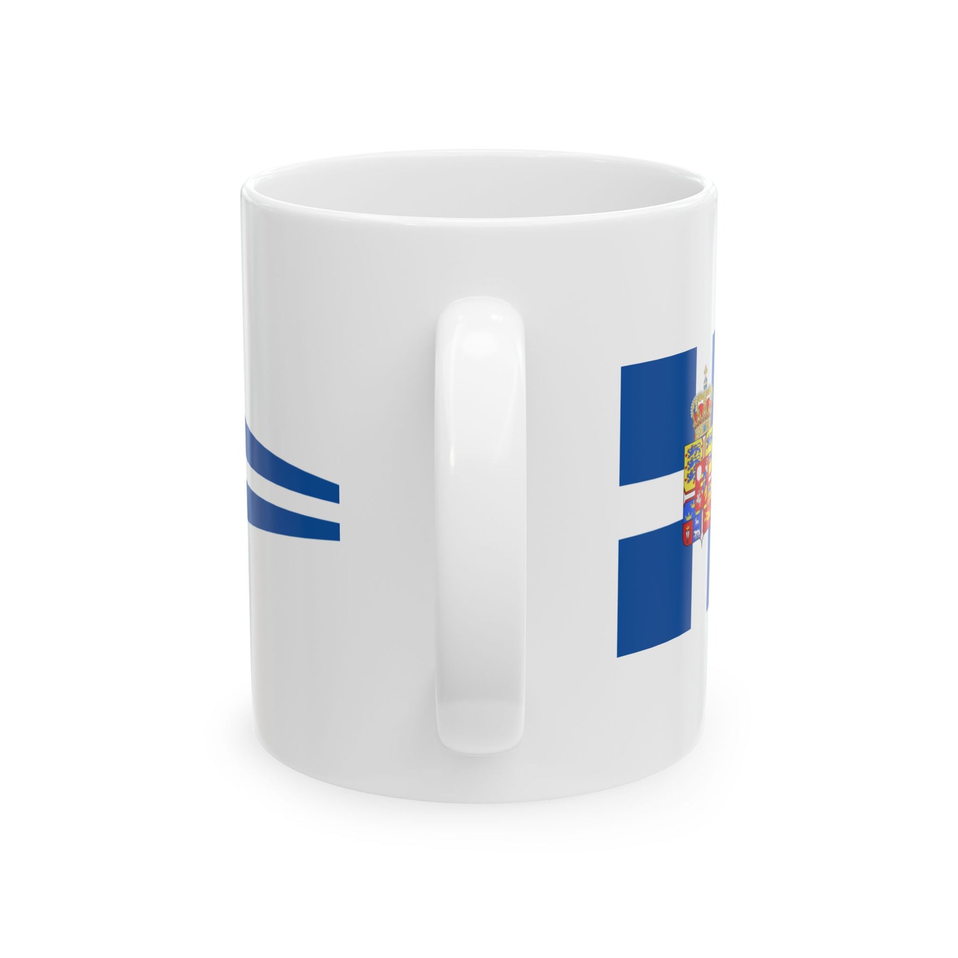 Kings Pennant of Greece (Greece) White Coffee Mug-Go Mug Yourself