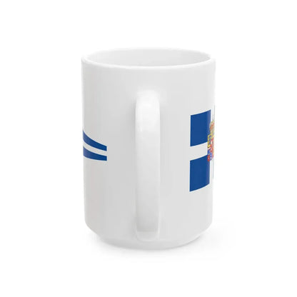 Kings Pennant of Greece (Greece) White Coffee Mug - Go Mug Yourself
