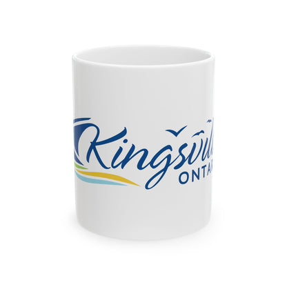 Kingsville Ontario Flag (Canada) White Coffee Mug-11oz-Go Mug Yourself