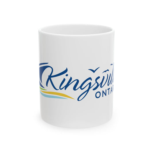 Kingsville Ontario Flag (Canada) White Coffee Mug-11oz-Go Mug Yourself