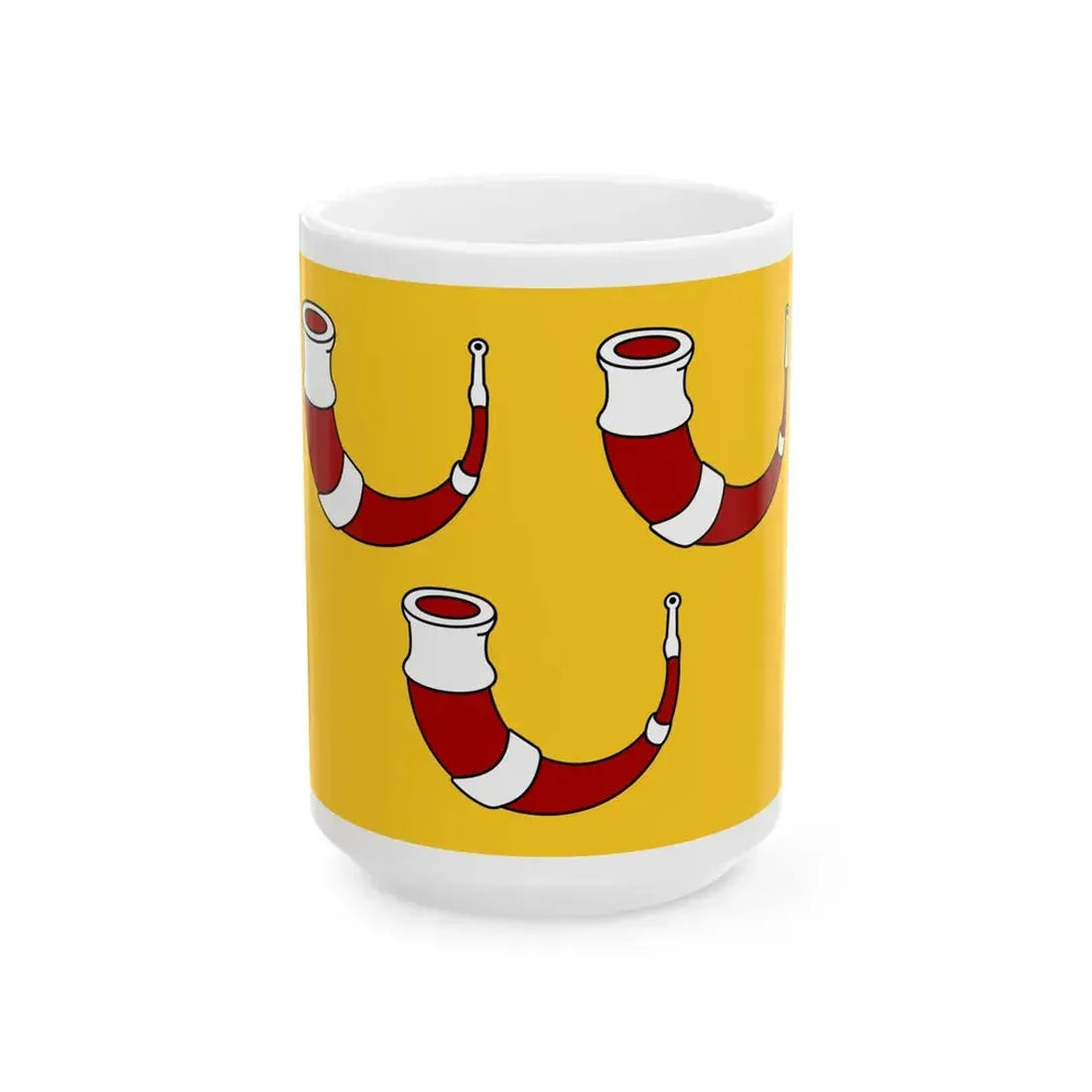 Kinrooi vlag (Belgium) White Coffee Mug 15oz - Go Mug Yourself