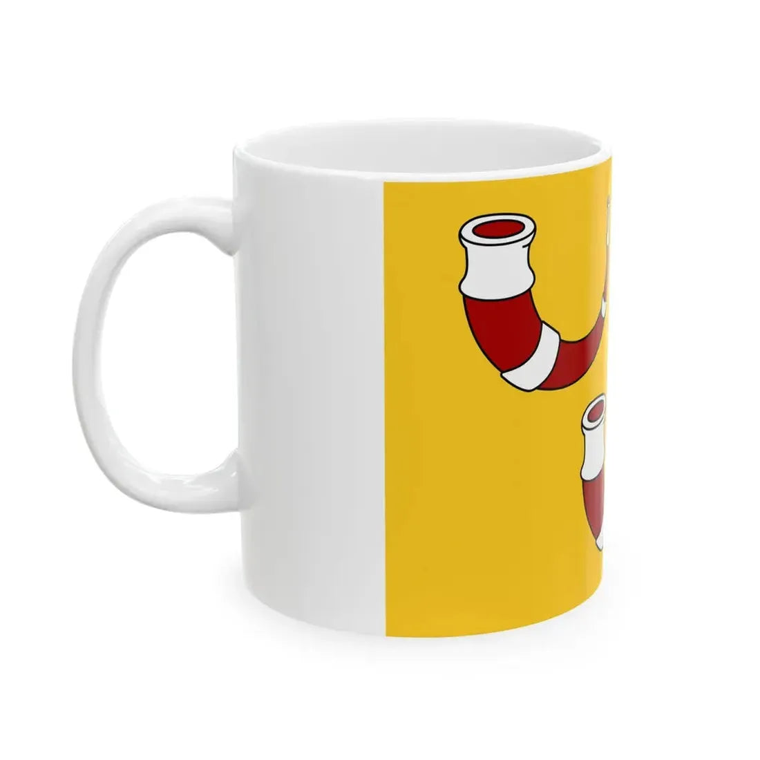 Kinrooi vlag (Belgium) White Coffee Mug - Go Mug Yourself