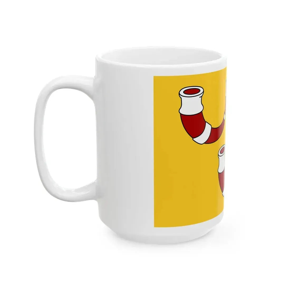 Kinrooi vlag (Belgium) White Coffee Mug - Go Mug Yourself