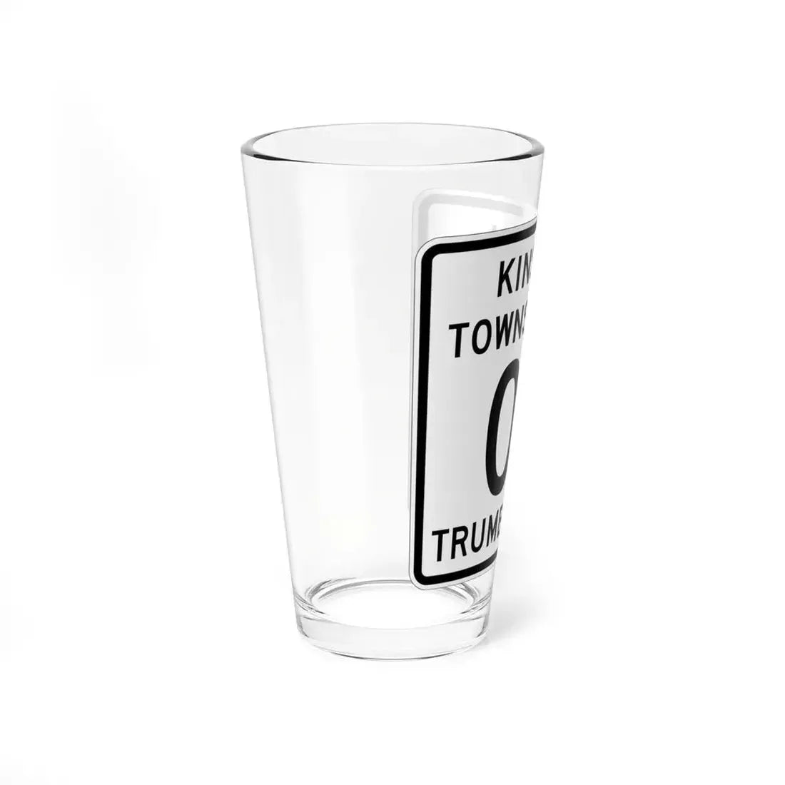 Kinsman Township Trumbull County Ohio route shield template (Ohio) (Road Sign) Pint Glss 16oz - Go Mug Yourself