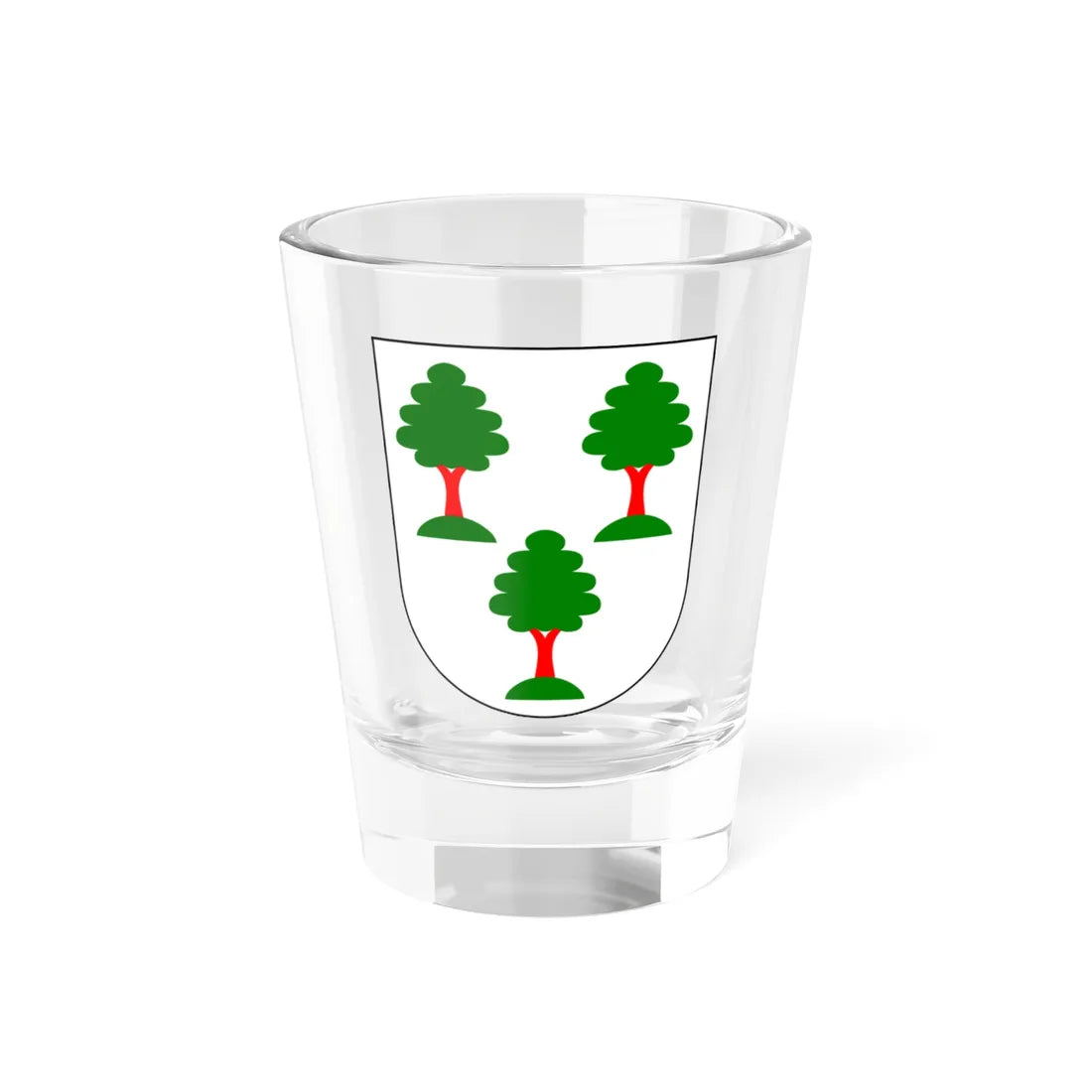 Kirchuster-blazon (Switzerland) (Coat of Arms) Shot Glass 1.5oz 1.5oz - Go Mug Yourself