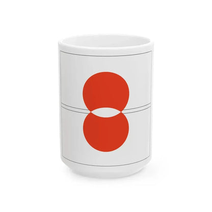 Kiribari minsyu (Japan) White Coffee Mug 15oz - Go Mug Yourself