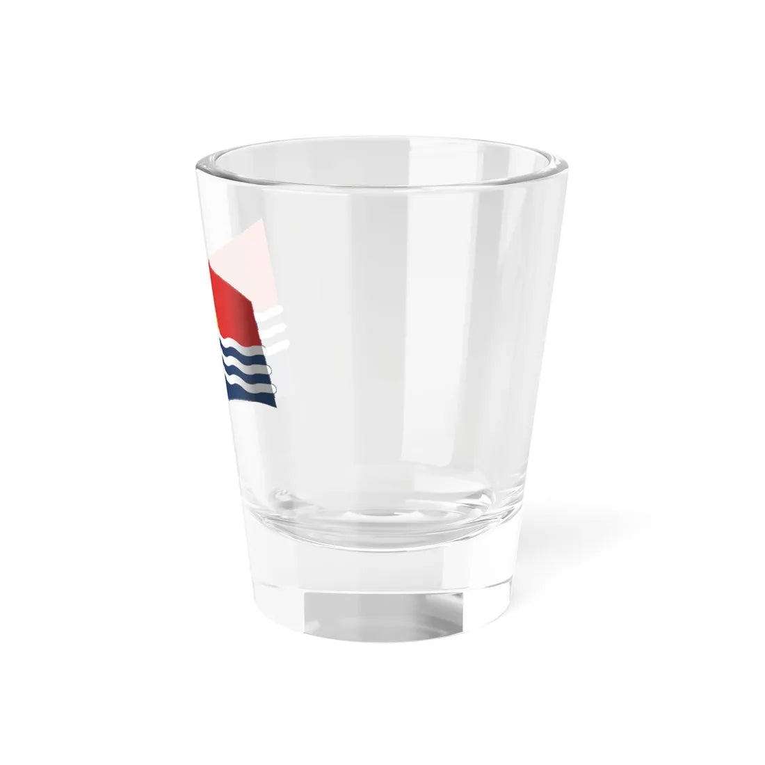 Kiribati Flag - iconic waving (Kiribati) Shot Glass 1.5oz - Go Mug Yourself