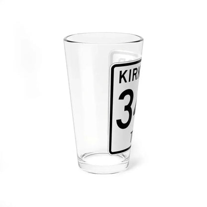 Kirkwood Township Route 343 Belmont County Ohio (Ohio) (Road Sign) Pint Glass 16oz - Go Mug Yourself