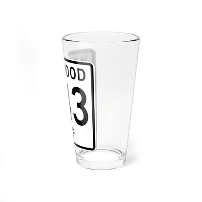 Kirkwood Township Route 343 Belmont County Ohio (Ohio) (Road Sign) Pint Glass 16oz - Go Mug Yourself