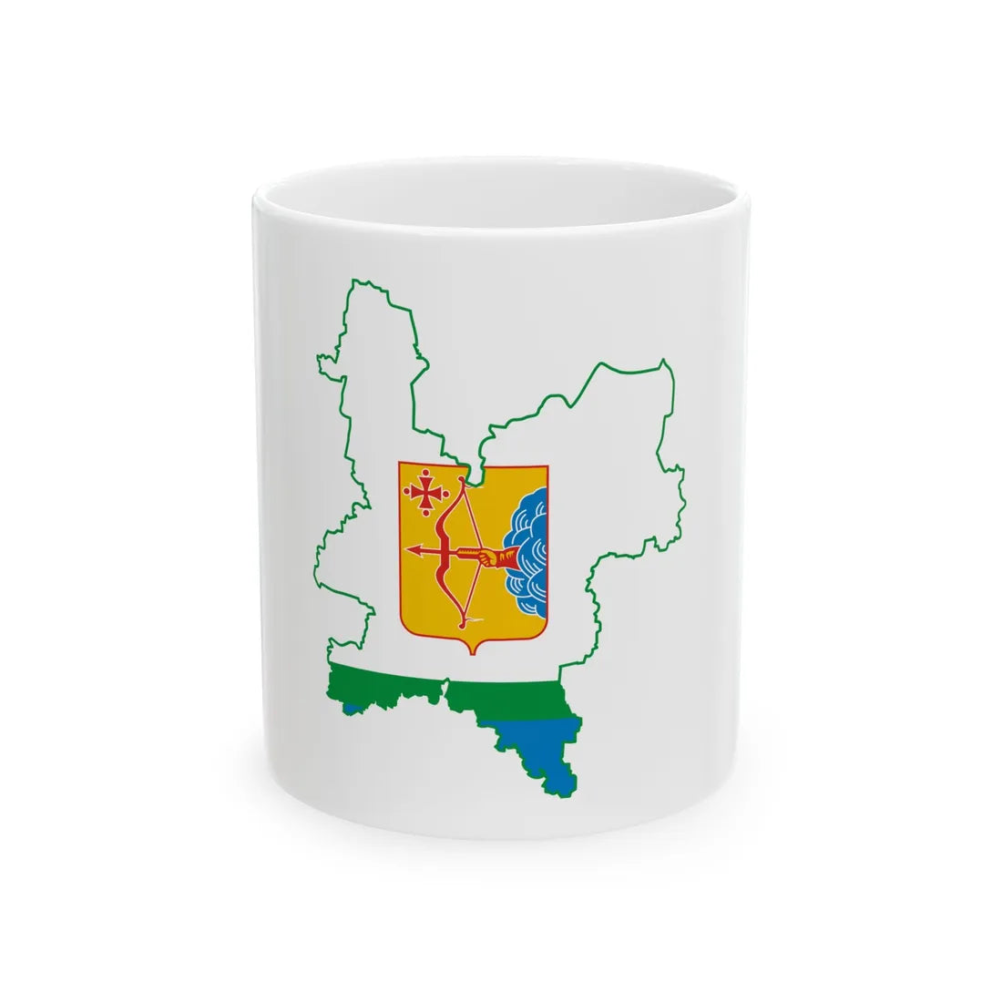 Kirov-obl-geo-stub (Russia) White Coffee Mug 11oz - Go Mug Yourself