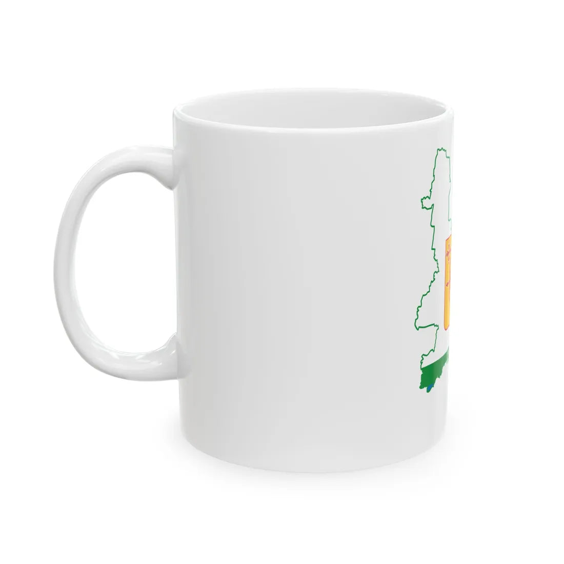 Kirov-obl-geo-stub (Russia) White Coffee Mug - Go Mug Yourself