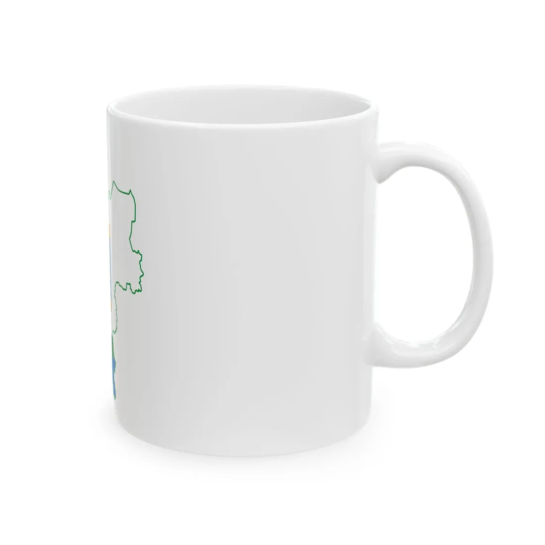 Kirov-obl-geo-stub (Russia) White Coffee Mug - Go Mug Yourself