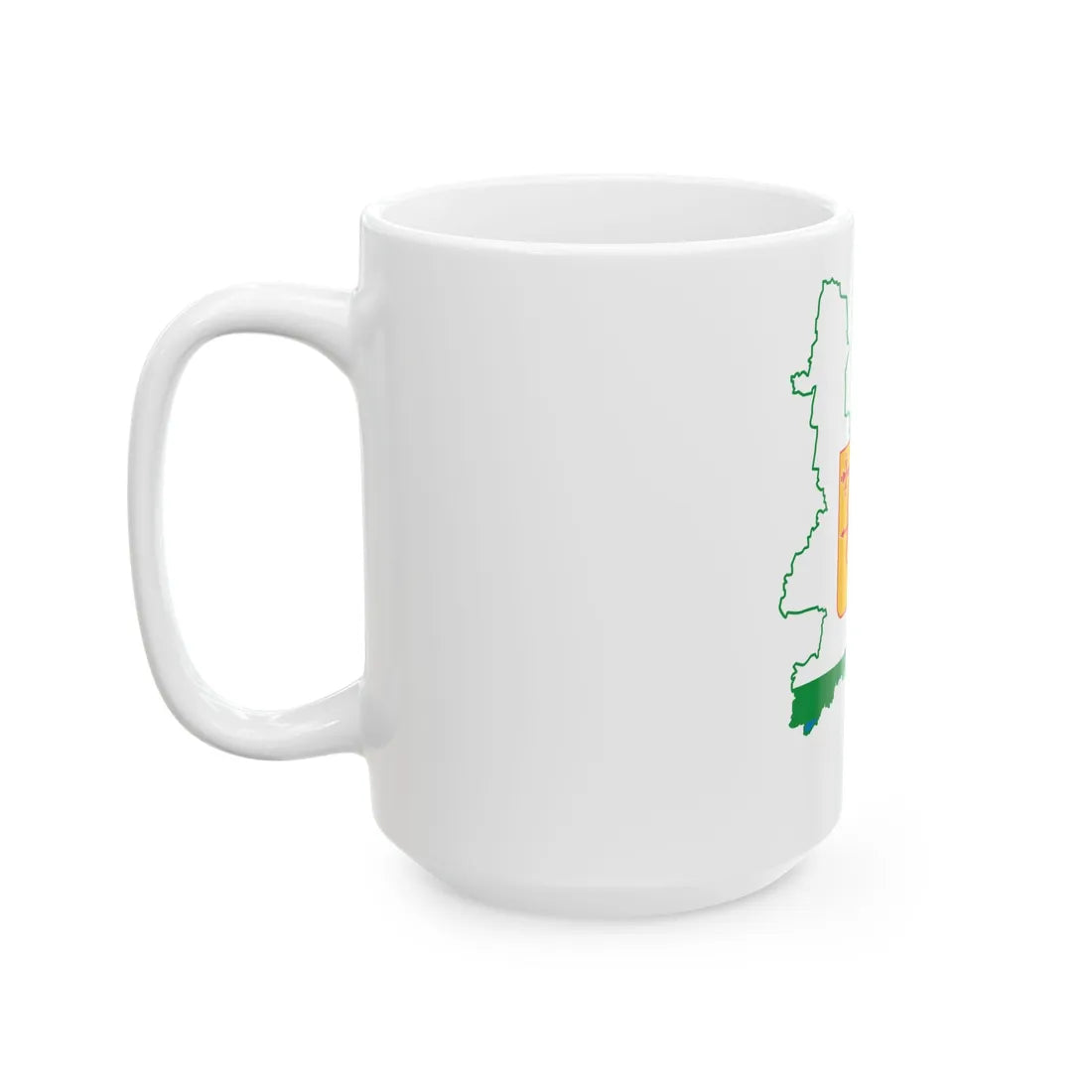 Kirov-obl-geo-stub (Russia) White Coffee Mug - Go Mug Yourself