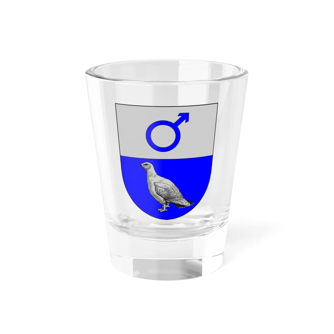 Kiruna kommunvapen (Sweden) (Coat of Arms) Shot Glass 1.5oz 1.5oz - Go Mug Yourself