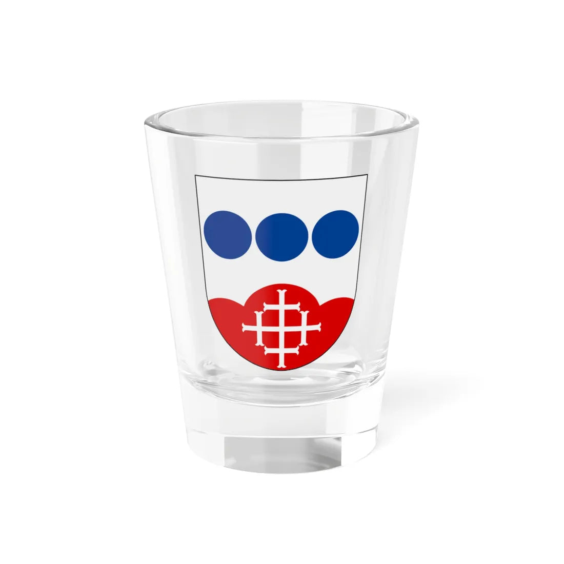 Kisa församling vapen (Sweden) (Coat of Arms) Shot Glass 1.5oz 1.5oz - Go Mug Yourself