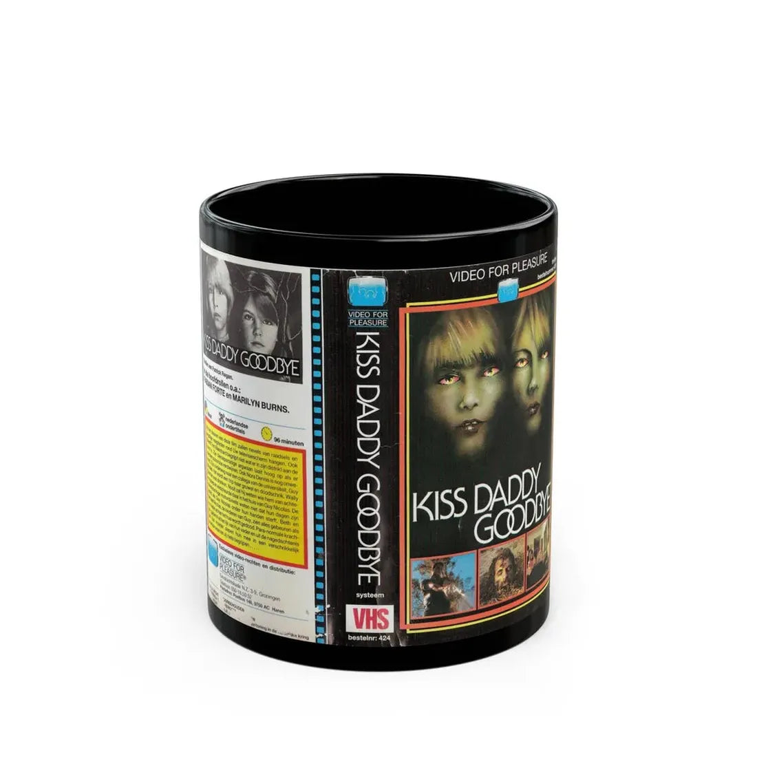 KISS DADDY GOODBYE (VHS COVER) - Black Coffee Mug 11oz - Go Mug Yourself