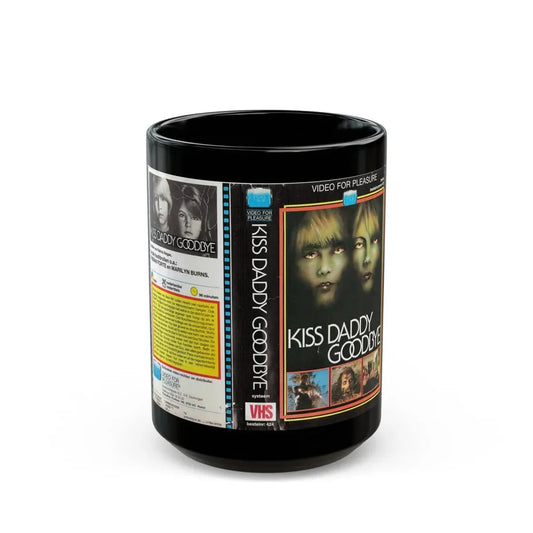 KISS DADDY GOODBYE (VHS COVER) - Black Coffee Mug 15oz - Go Mug Yourself