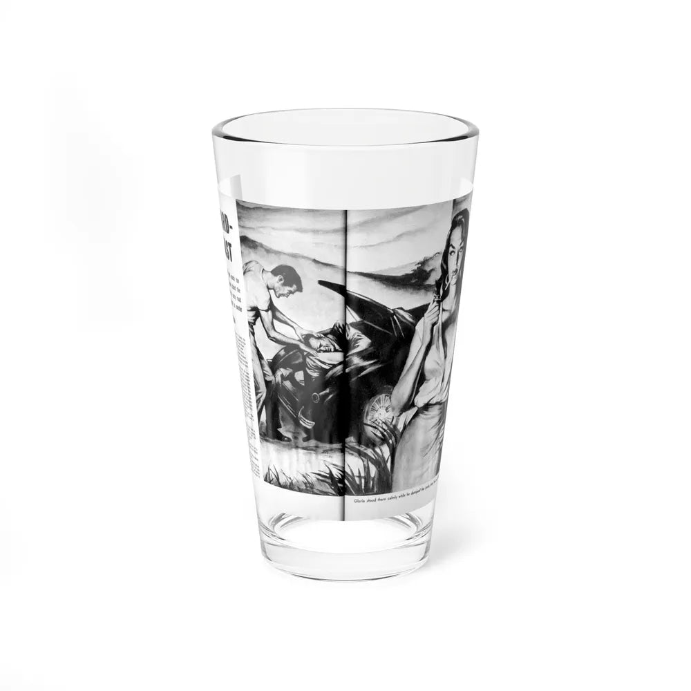 Kiss Hard Run Fast, True Men Stories, February 1958 - Pint Glass 16oz-16oz-Go Mug Yourself