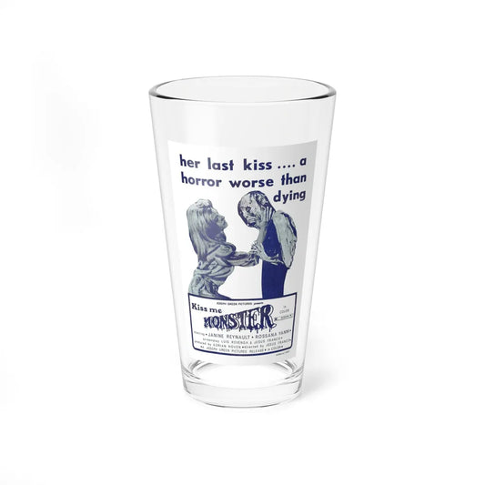 KISS ME MONSTER 1969 Movie Poster - Pint Glass 16oz-16oz-Go Mug Yourself