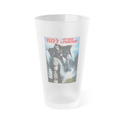 KISS MEETS THE PHANTOM OF THE PARK (GERMAN) 1978 Movie Poster - Frosted Pint Glass 16oz-16oz-Frosted-Go Mug Yourself