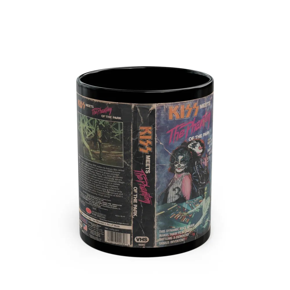 KISS MEETS THE PHANTOM OF THE PARK (VHS COVER) - Black Coffee Mug-11oz-Go Mug Yourself