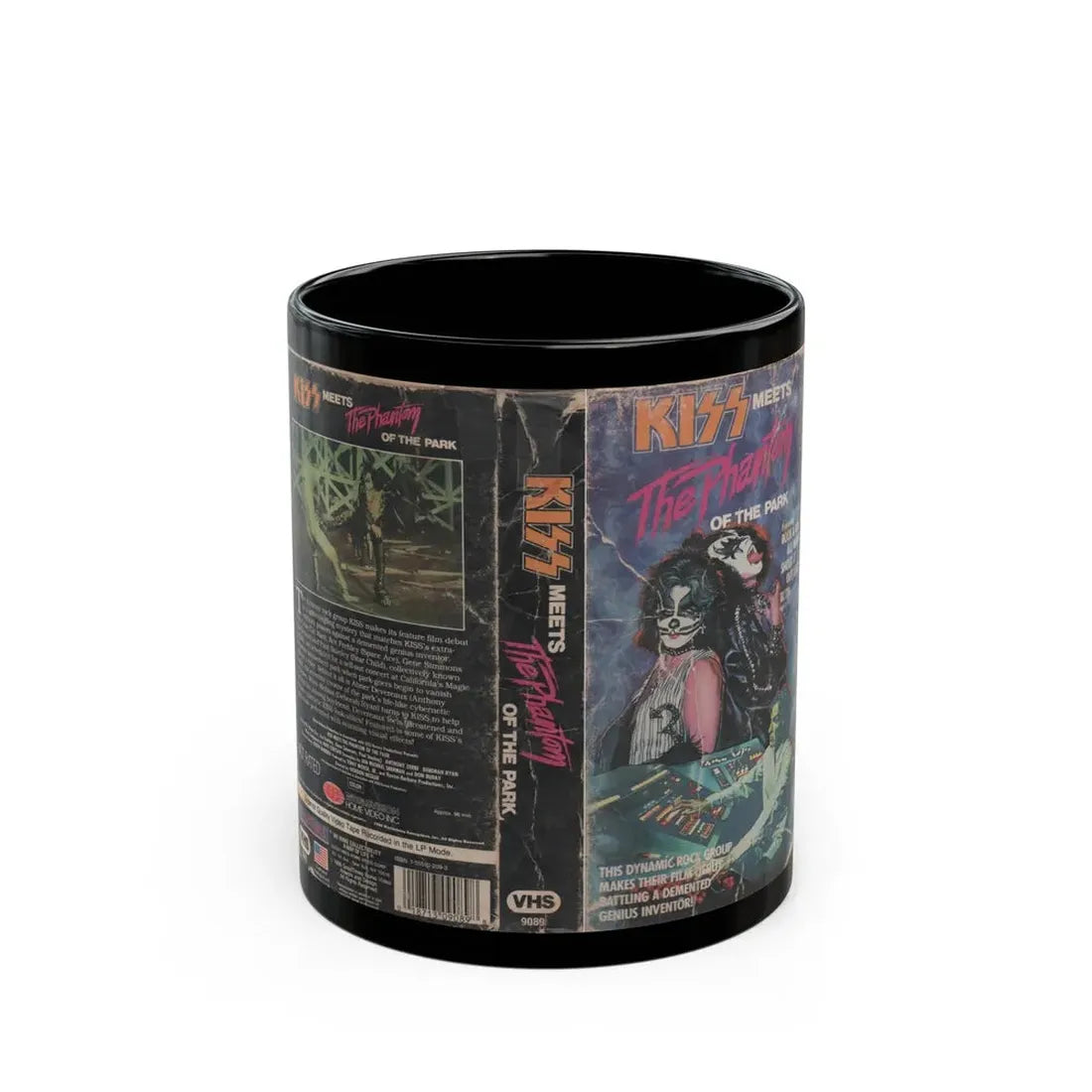 KISS MEETS THE PHANTOM OF THE PARK (VHS COVER) - Black Coffee Mug 11oz - Go Mug Yourself