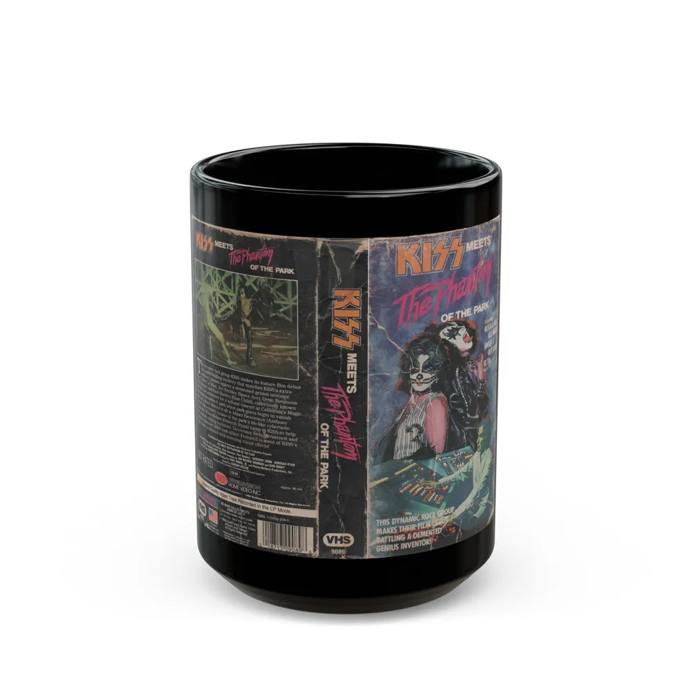 KISS MEETS THE PHANTOM OF THE PARK (VHS COVER) - Black Coffee Mug-15oz-Go Mug Yourself