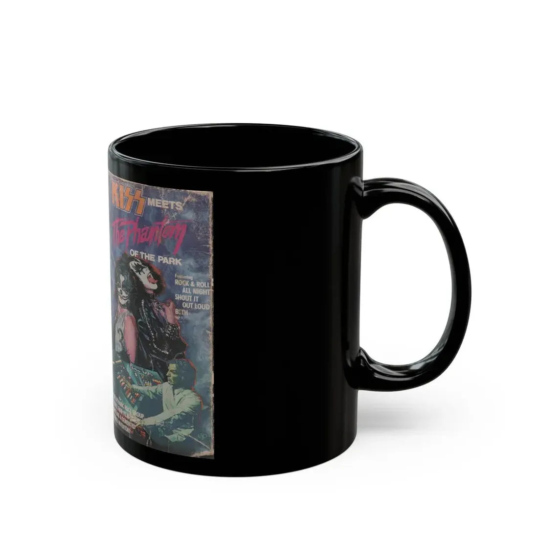 KISS MEETS THE PHANTOM OF THE PARK (VHS COVER) - Black Coffee Mug - Go Mug Yourself