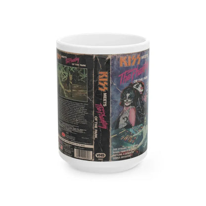 KISS MEETS THE PHANTOM OF THE PARK (VHS COVER) - White Coffee Mug 15oz - Go Mug Yourself