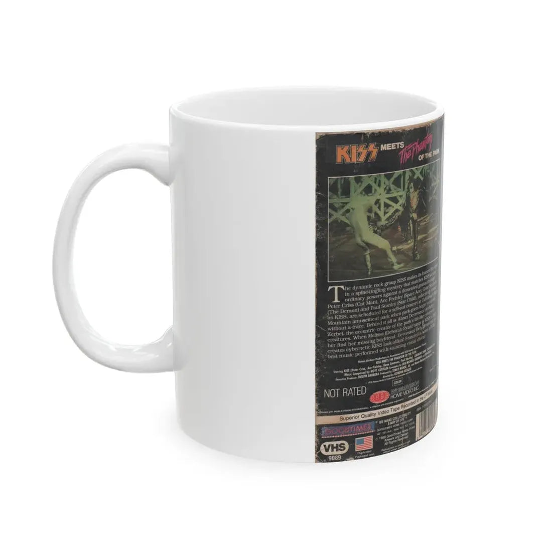 KISS MEETS THE PHANTOM OF THE PARK (VHS COVER) - White Coffee Mug - Go Mug Yourself