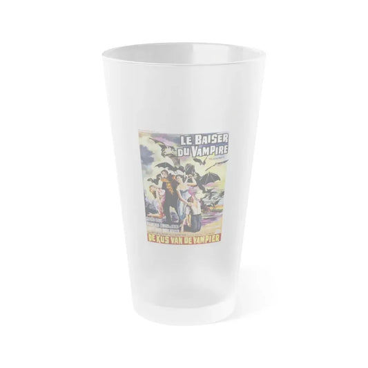 KISS OF THE VAMPIRE (BELGIAN) 1963 Movie Poster - Frosted Pint Glass 16oz 16oz Frosted - Go Mug Yourself
